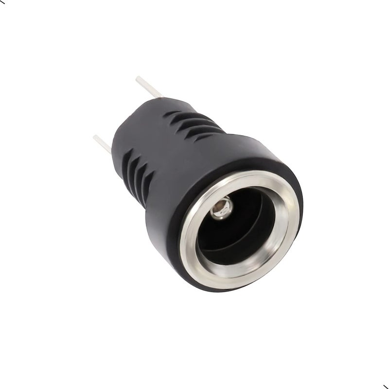 ThreeBulls 12 Pieces 5.5mmx2.1mm 2 Pins DC Power Jack Female Panel Mounting Connector Socket - Image 5